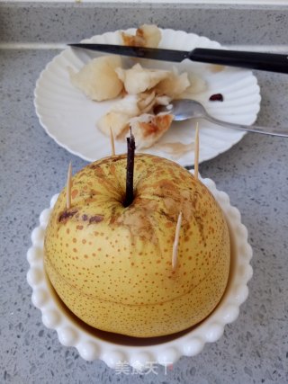 Steamed Pears with Rock Sugar Lily recipe