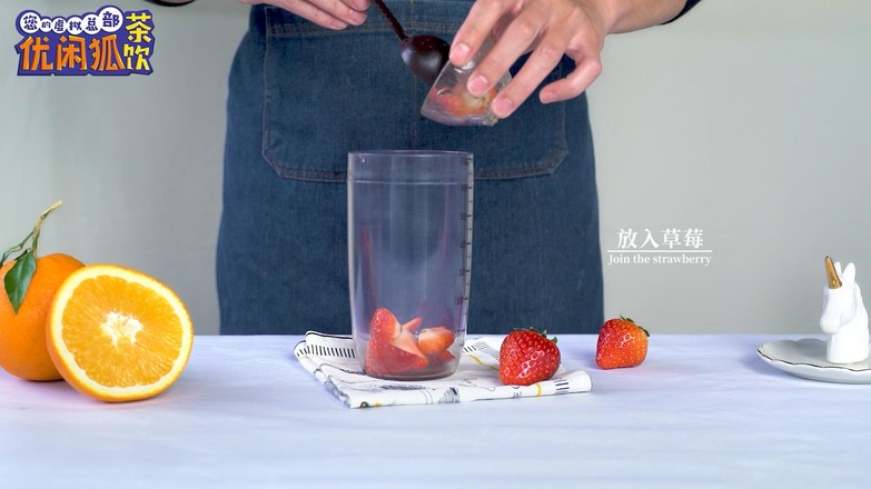 Hey Tea Same Fruit Tea | Orange Fragrant Strawberry Bobo Tea recipe