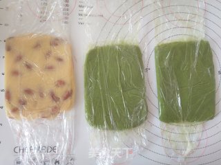 Matcha Two-color Almond Cookies recipe