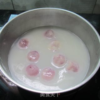 Soy Milk Recipe---glutinous Rice and Purple Sweet Potato Dumpling recipe