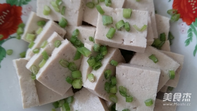 Tofu with Chopped Green Onion recipe