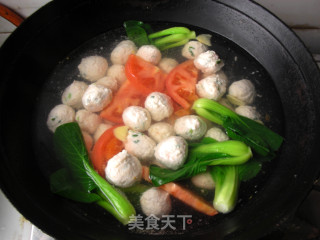 Shrimp and Chicken Meatball Soup recipe