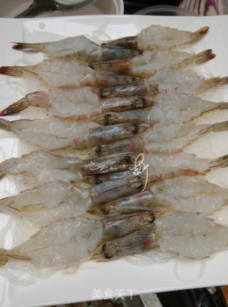 Steamed Back Shrimp with Garlic Vermicelli recipe