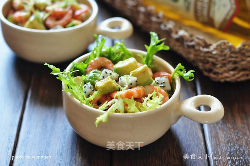 Arctic Shrimp Salad with Avocado [royal Aibokang Olive Oil Experience] recipe