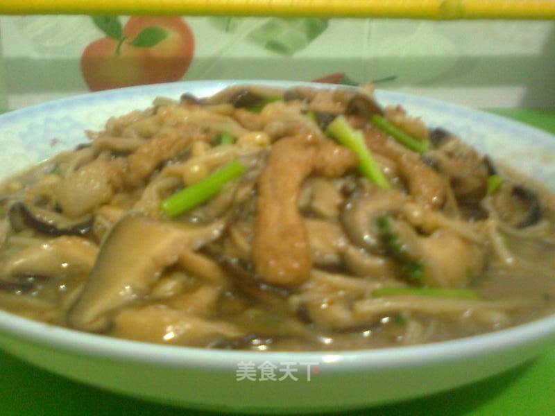 Shuang Mushroom Shredded Pork recipe
