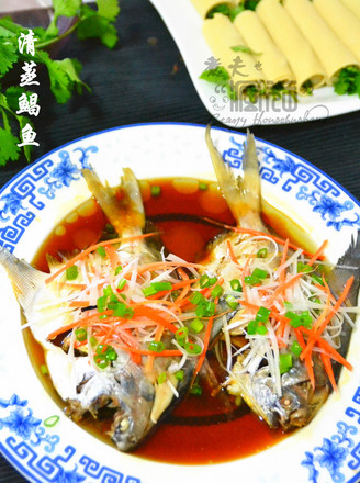 Healthy and Delicious Steamed Pomfret recipe