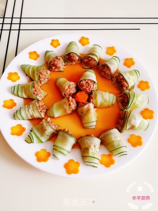 Cucumber Beef Roll recipe