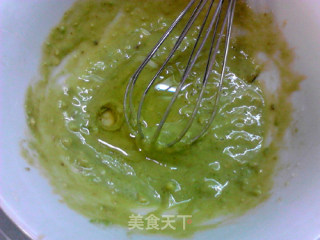 #蛋美食# Paper Cup Avocado Chiffon Cake recipe