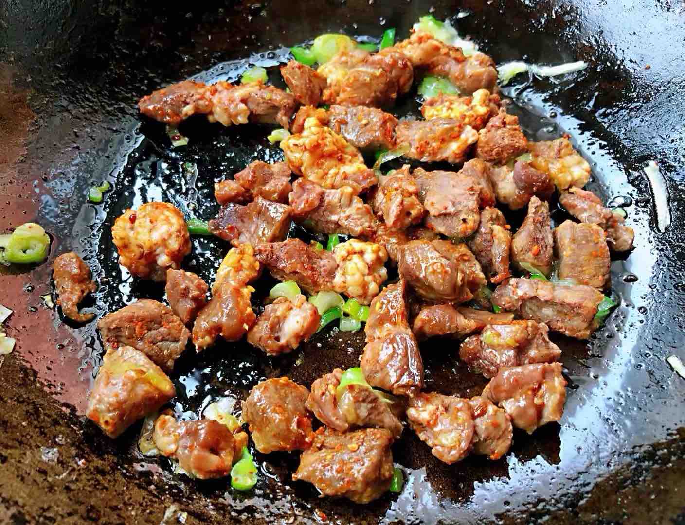 Lamb Skewers Fried Rice recipe