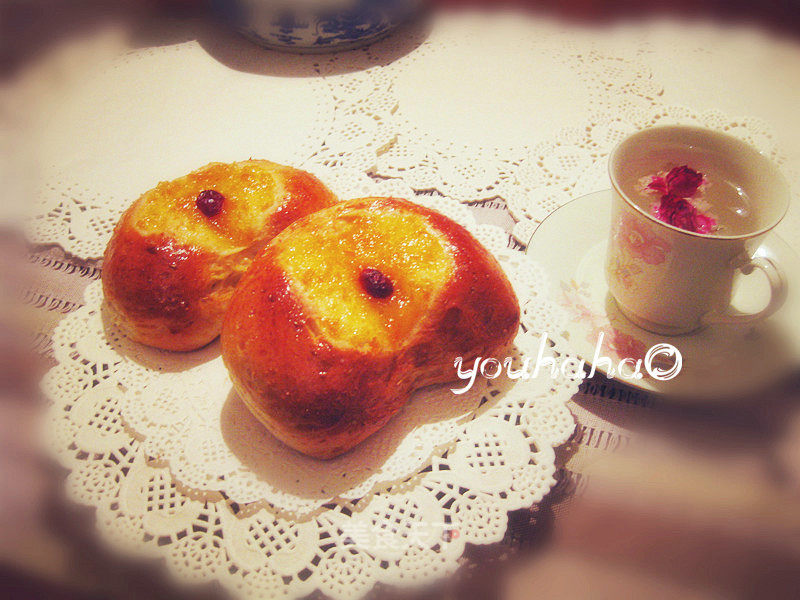 Heart-shaped Jam Bread recipe