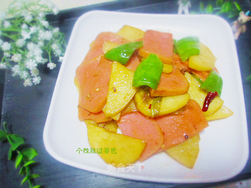Small Stir-fried Three-color recipe