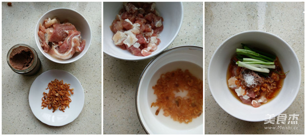 Golden Gou Shrimp Sauce Steamed Pork recipe