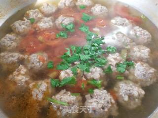 Tomato Beef Meatball Soup recipe