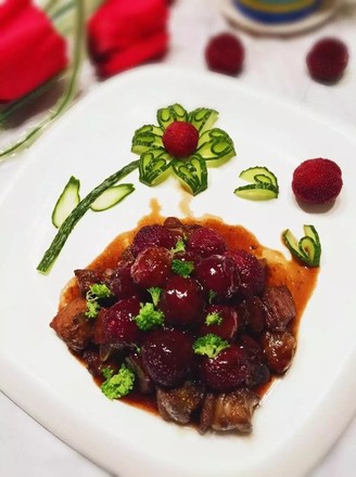 Braised Pork Ribs with Bayberry (homemade Version) recipe