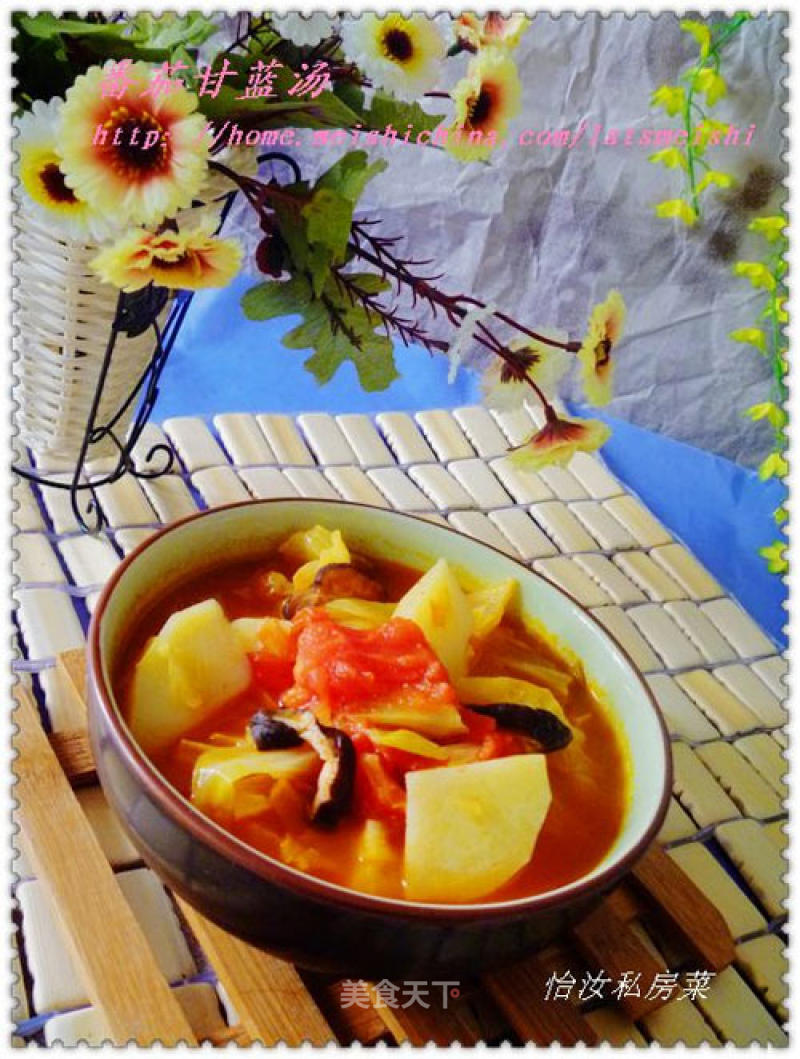 【healthy Soup Pot】simple Beauty Soup---tomato and Kale Soup recipe