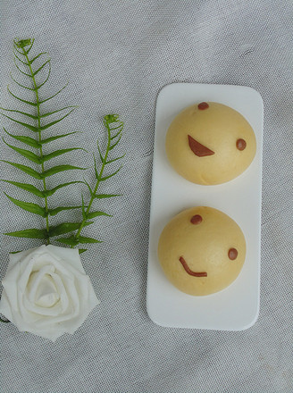 Smiley Sweet Potato Buns