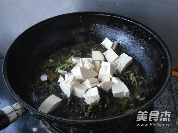 Potherb Mustard Stewed Tofu recipe