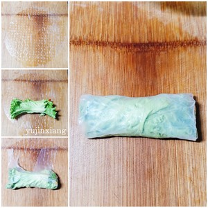 Chicken Shredded Lettuce Rolls that are Not Fat recipe