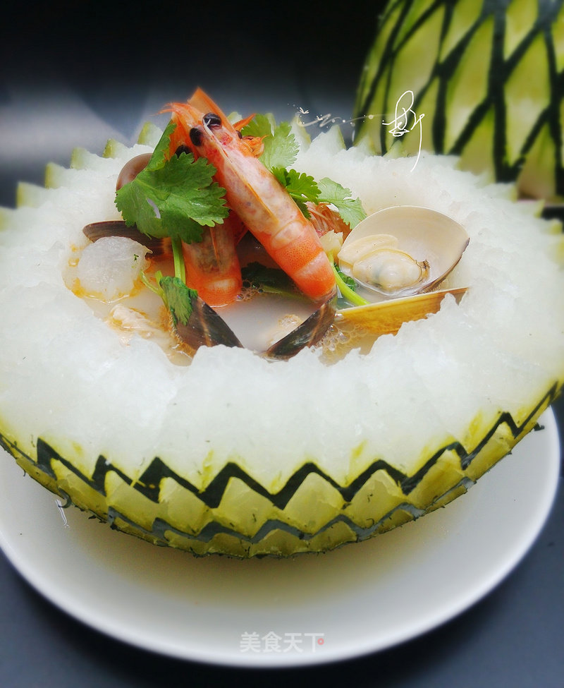 Seafood Winter Melon Cup recipe