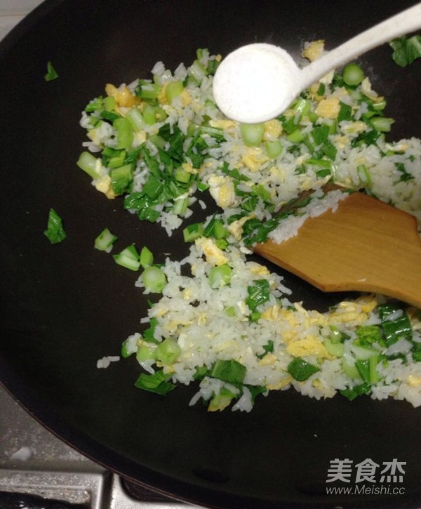 Fried Rice with Choy Sum and Egg recipe