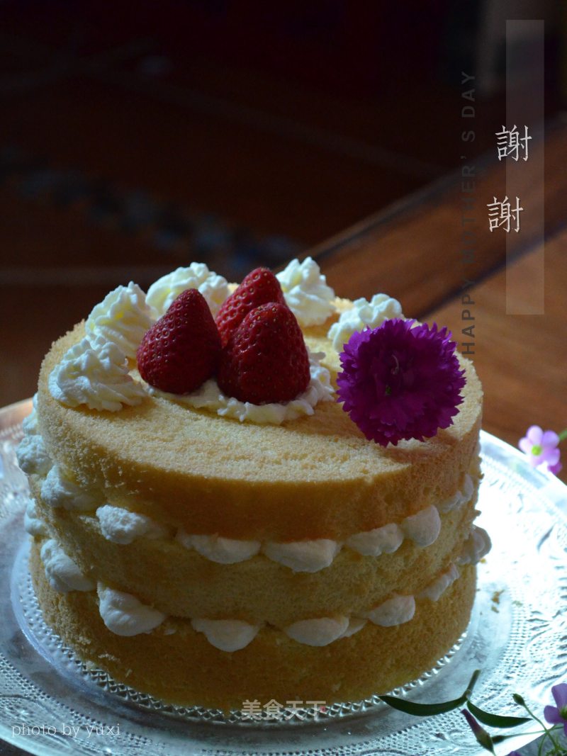 #the 4th Baking Contest and is Love to Eat Festival#mother’s Day Naked Cake recipe