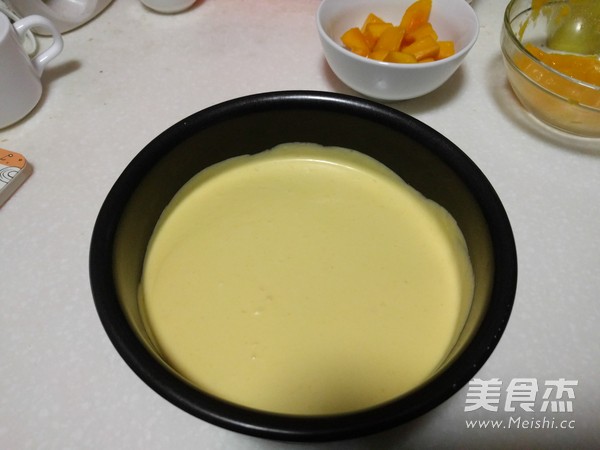 【mango Flowing Heart Mousse Cake】 recipe