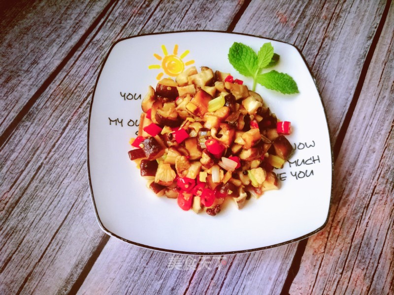Appetizer: Stir-fried Shiitake Mushrooms with Millet Pepper recipe