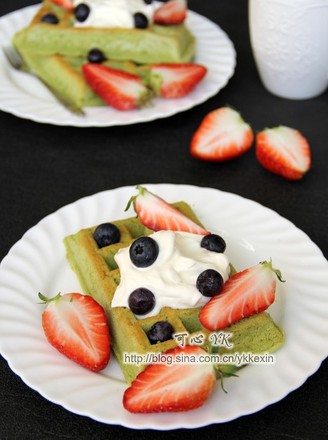 Matcha Waffles recipe