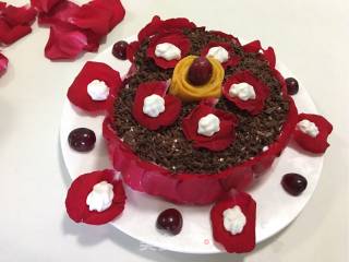 Rose Black Forest Cake recipe