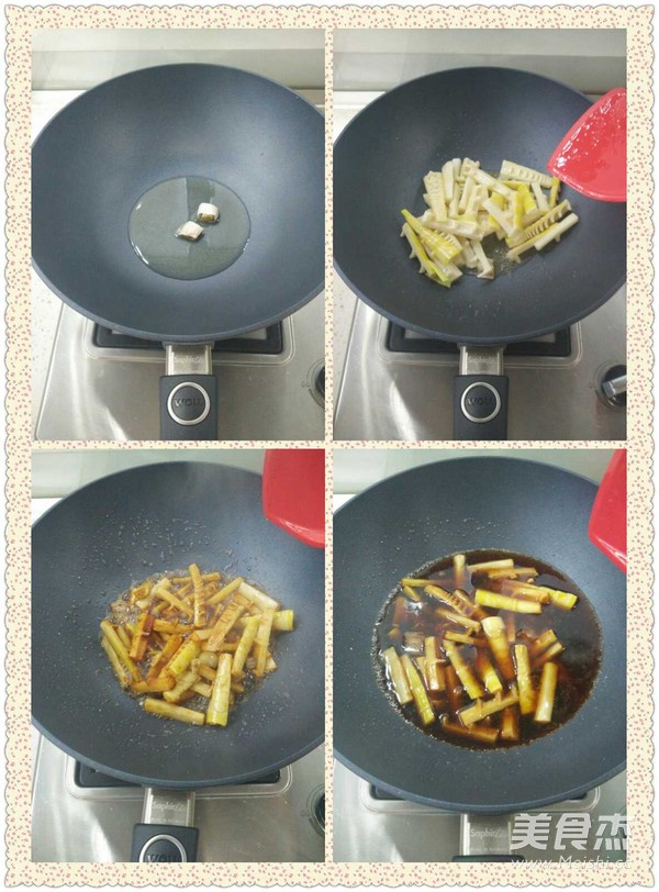 Braised Spring Bamboo Shoots in Oil recipe