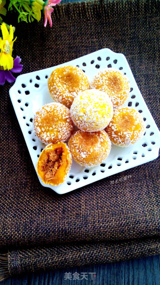 Pumpkin Floss Coconut Balls recipe