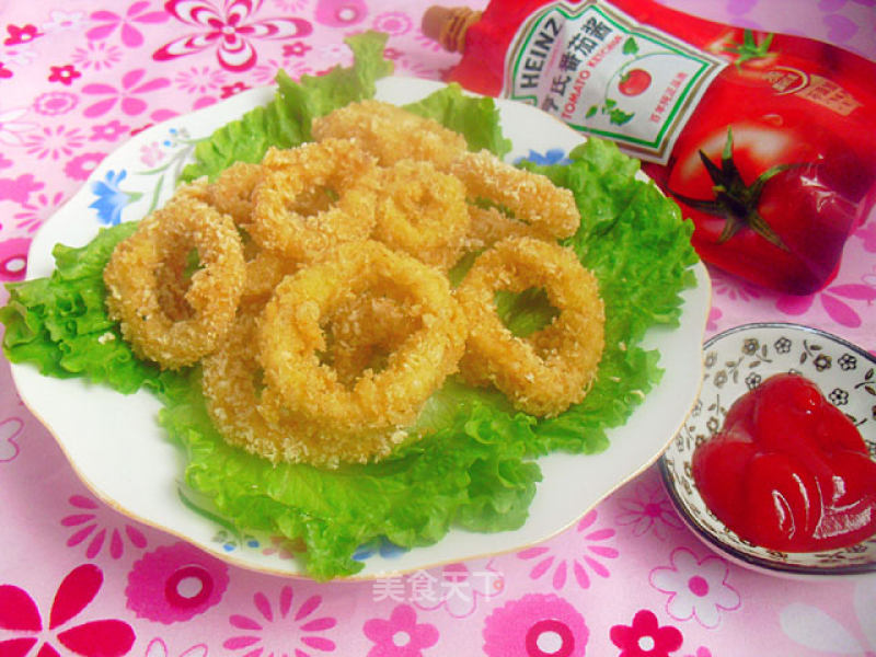 【heinz Tomato Sauce】golden Squid Ring recipe