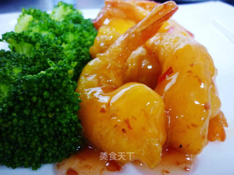 Crispy Shrimp with Chicken Sauce recipe