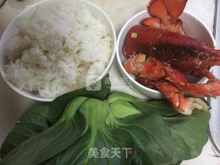 Green Vegetable Lobster Soup Rice Congee recipe