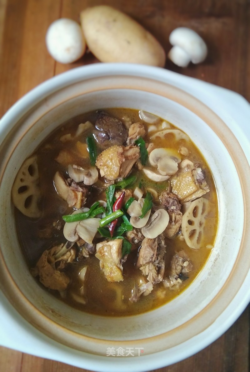 Stewed Chicken with Straw Mushrooms recipe