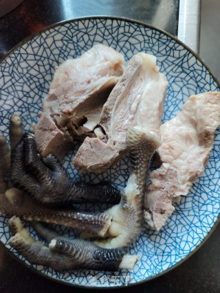 Poria Cocos Pork Ribs and Chicken Feet Soup recipe