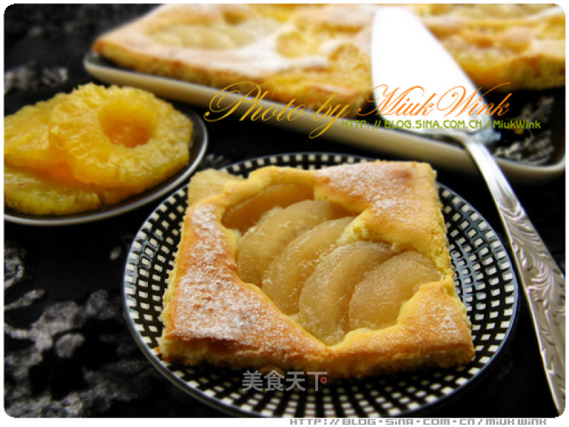 【pineapple and Pear Fun Cake】traditional Butter Egg Sponge Cake recipe