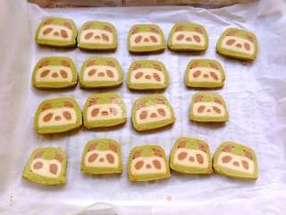 Panda Matcha Cocoa Cookies recipe