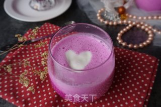 Gradient Color Dragon Fruit Yogurt recipe