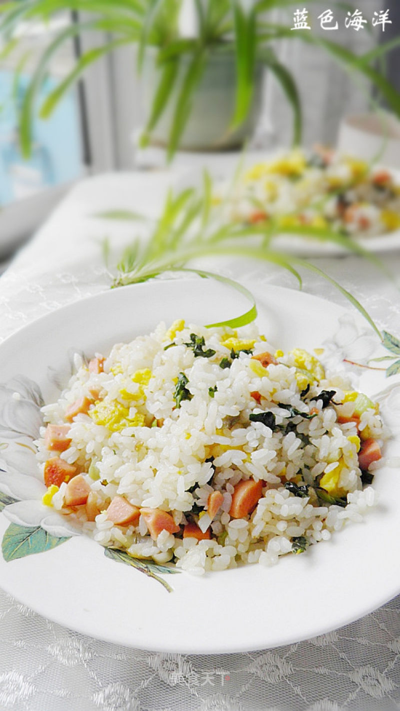 [fried Rice with Mustard Tuber]--------spring of Leftover Rice recipe