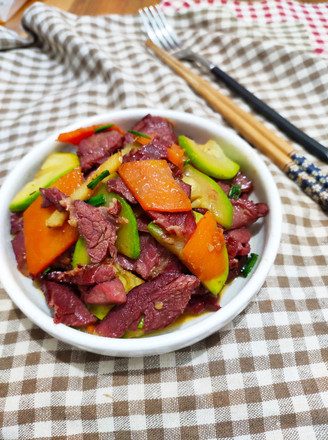 Stir-fried Horse Meat with Zucchini