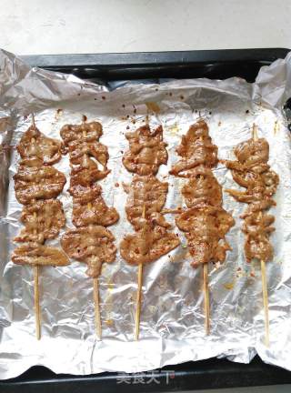 #aca烤明星大赛#~spicy Skewers Roasted Tenderloin recipe