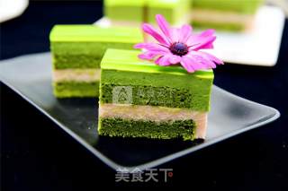 Matcha Chocolate Mousse Cake recipe