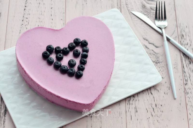#trust之美#heart-shaped Dragon Fruit Mousse recipe