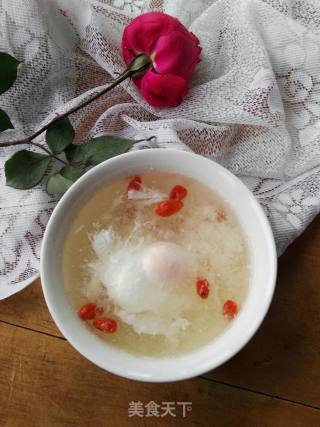 Rice Wine Poached Egg recipe