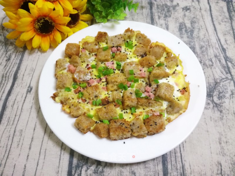 Multi-grain Rice Cake Omelette recipe