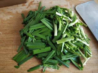 Stir-fried Duck Blood with Leek recipe