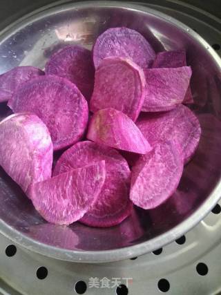 Tiger Skin Paste (purple Sweet Potato Cake File Version) recipe