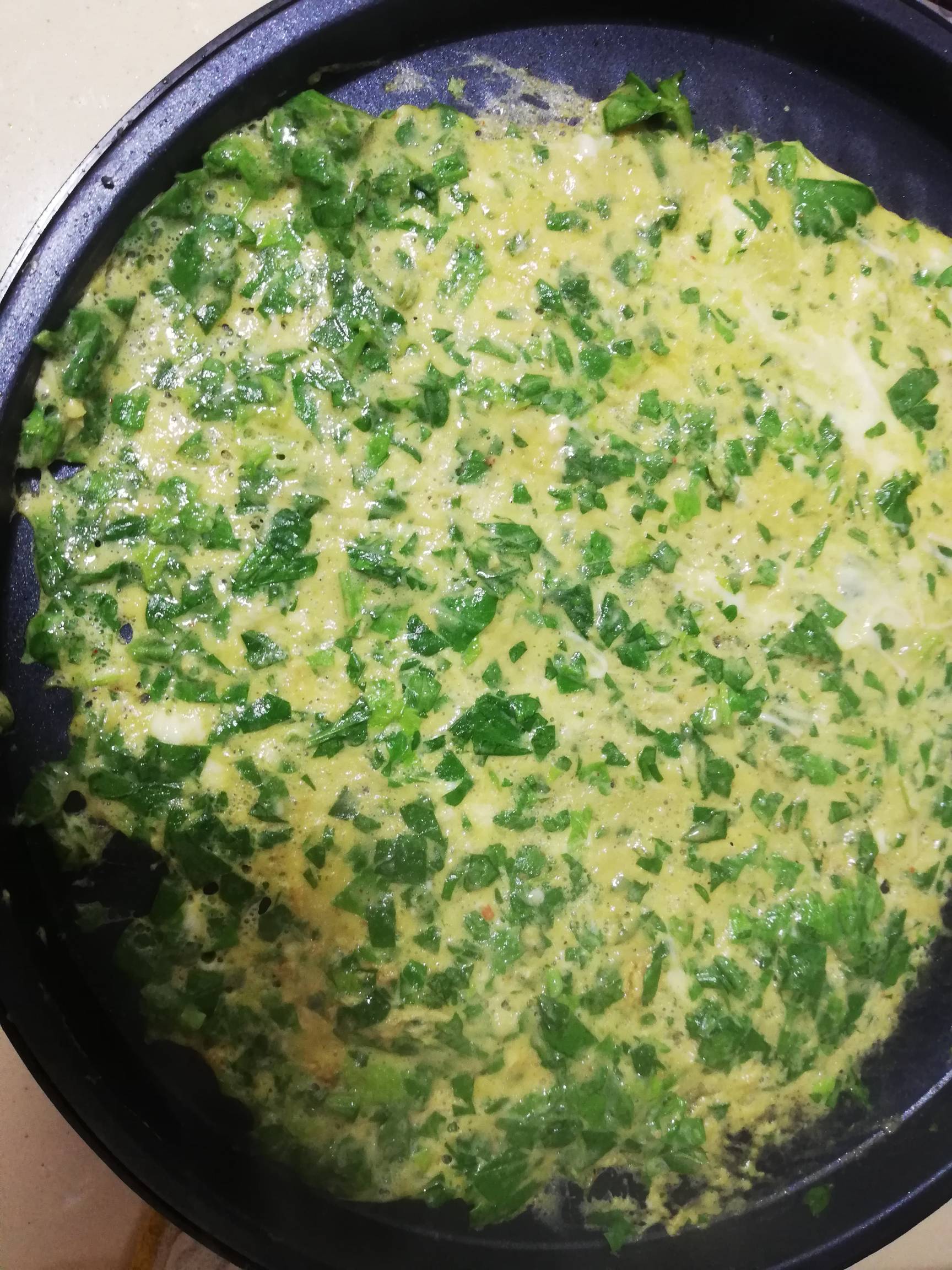 Celery Leaf Omelette recipe