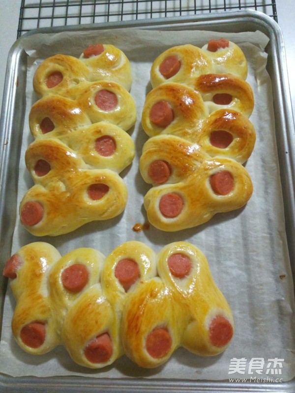 Ham Sausage Bread recipe